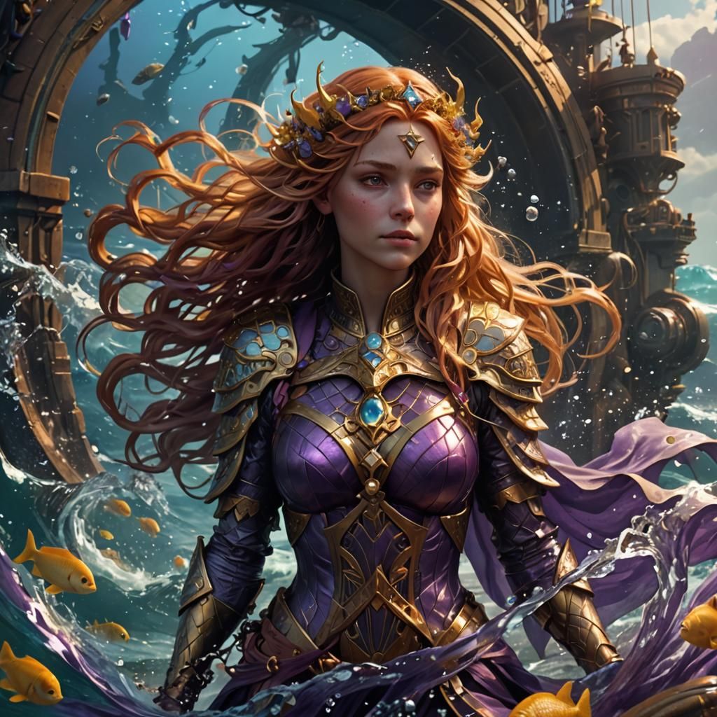 Ran, Norse Sea Goddess in Dark Fantasy Art