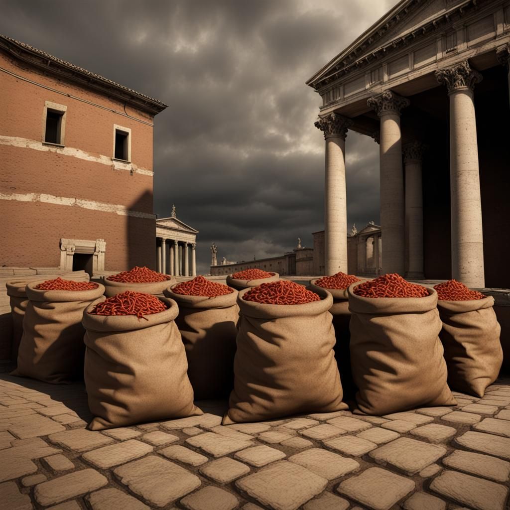 Sack of Rome by Goths: A Visual Pun