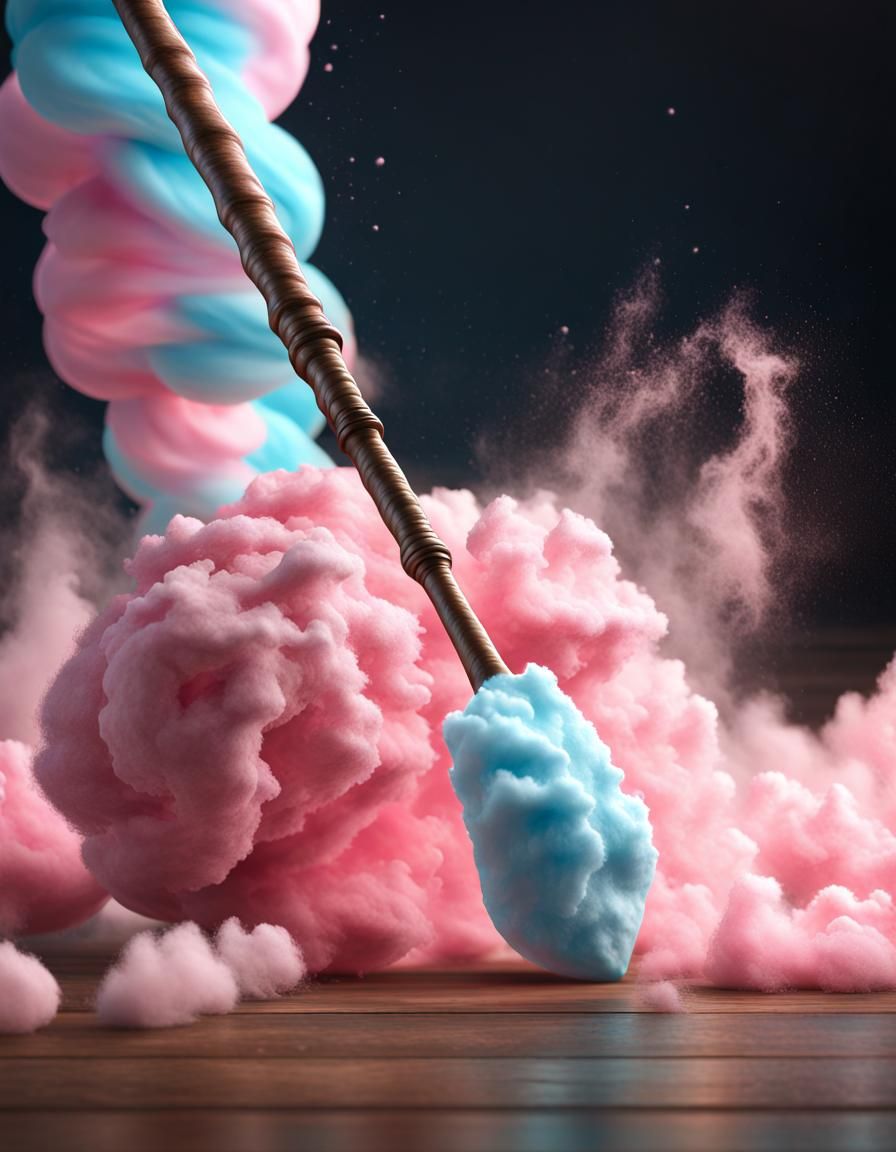 Cotton Candy Spear: Hyperrealistic Unreal Engine 5 Render