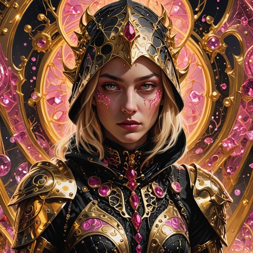 Female Assassin in Surreal Dark Fantasy Digital Art