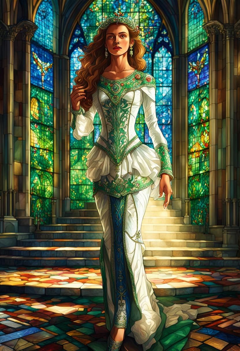 Woman in Wedding Dress Fantasy Art