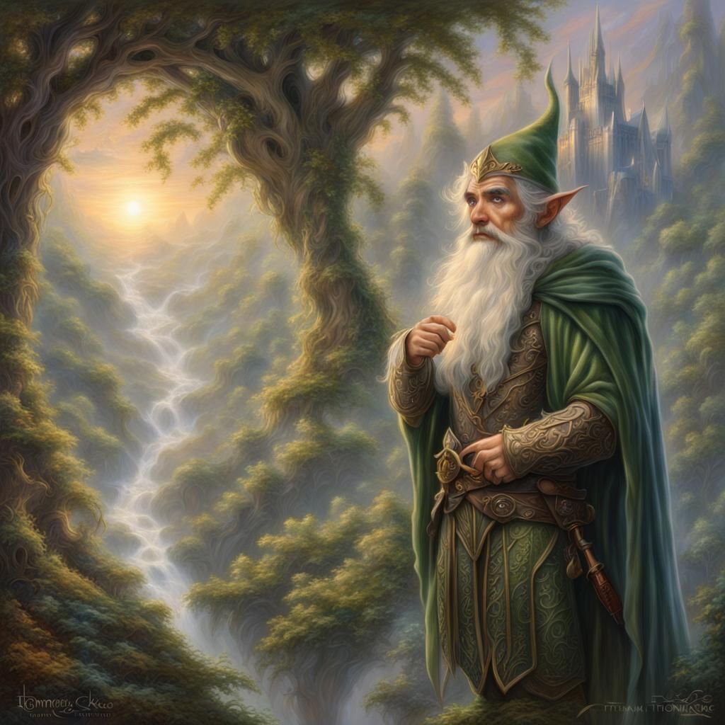 Ethereal Lord of the Rings Elf Portrait