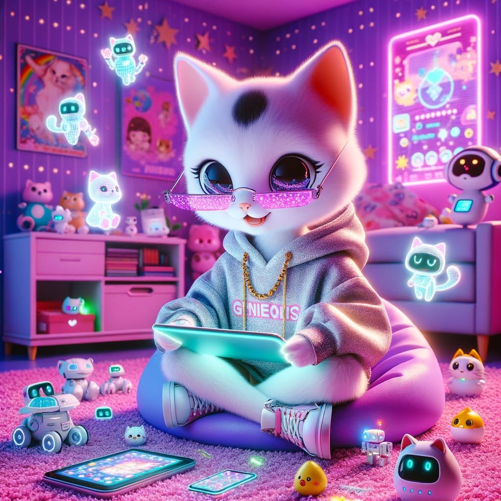 "Gen Z Zoomie Cat Influencer