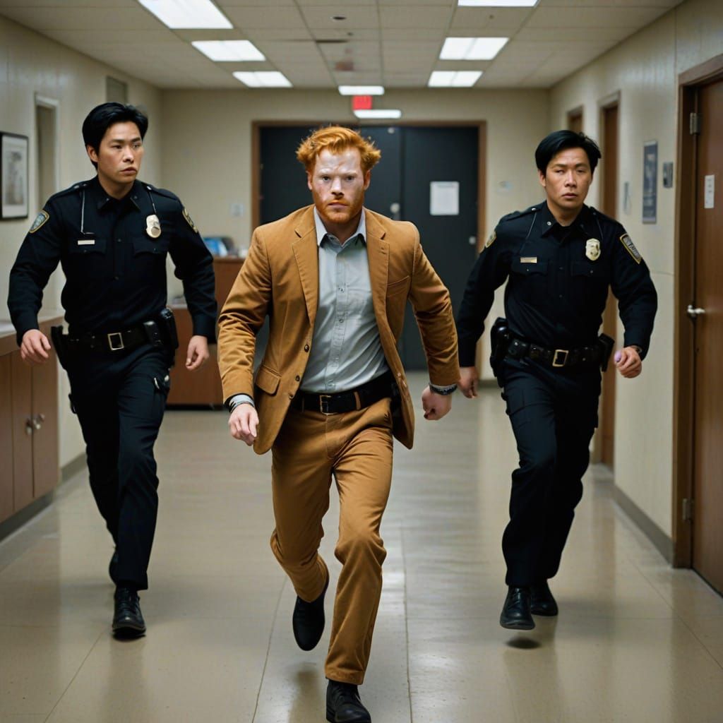 Ginger Man's Escape with Electronic Handcuff