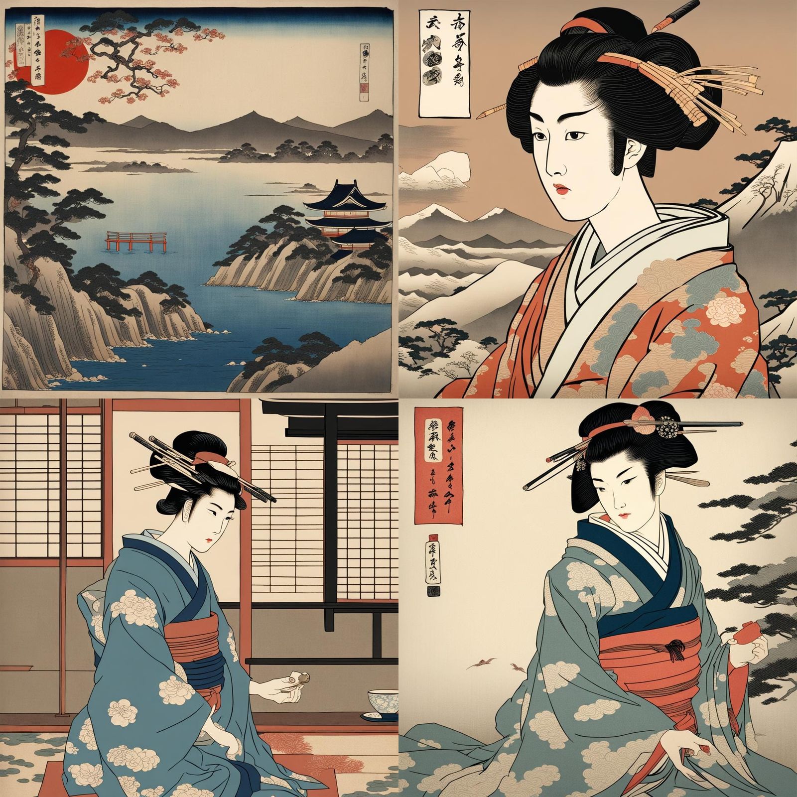 AI Image in Ukiyo-e Style