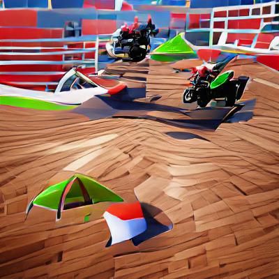 Low Poly Kart Racing Game in 3D