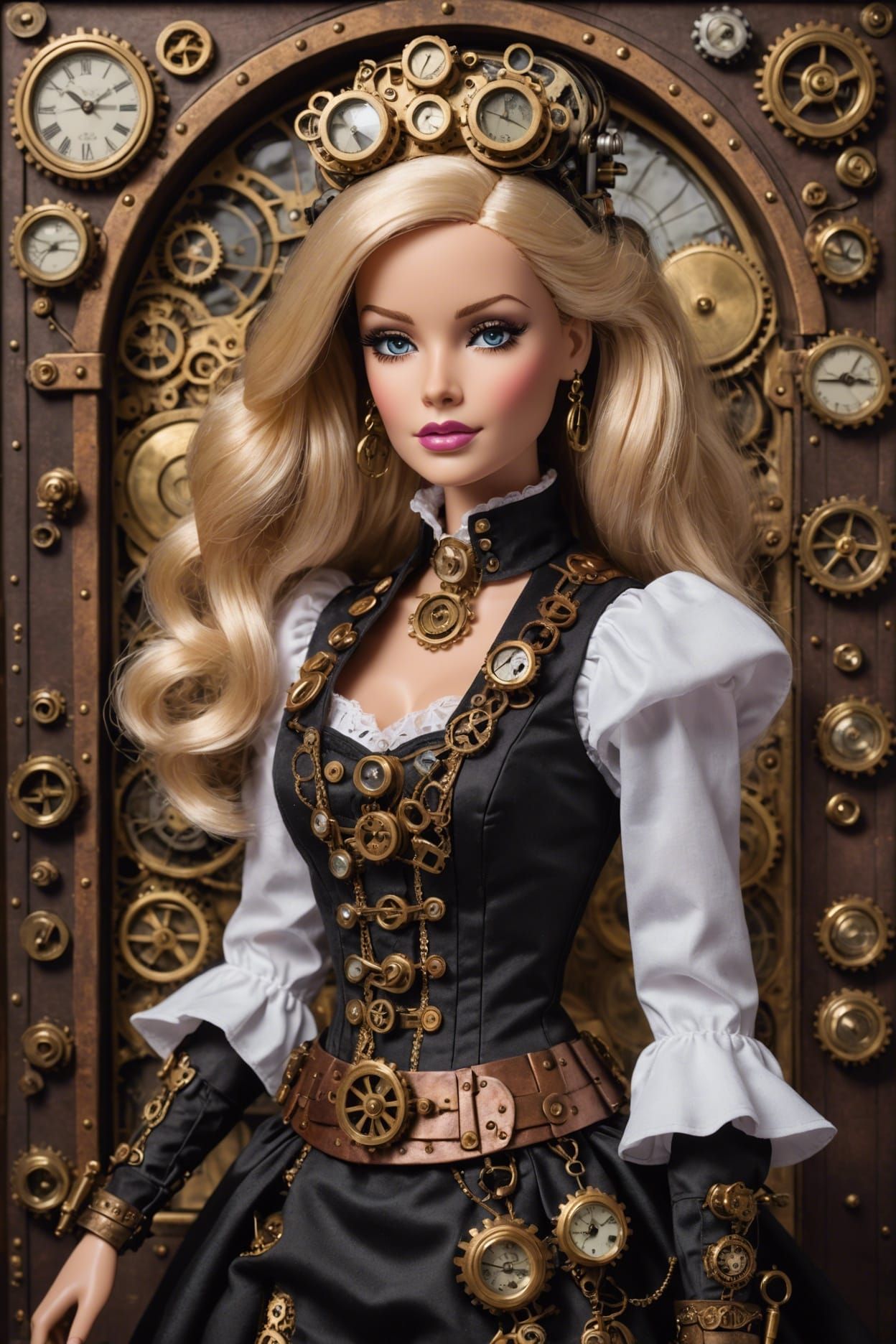 Steampunk Barbie Portrait