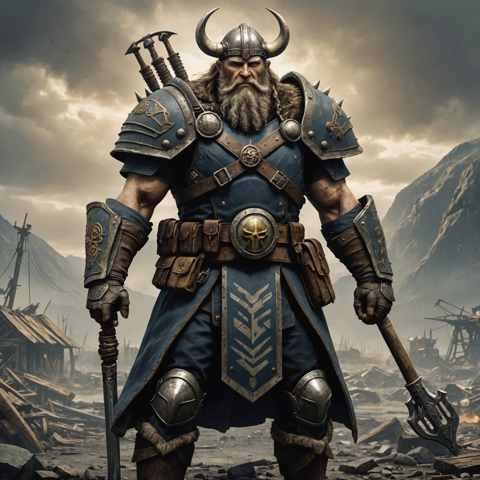 Fallout Viking Odin in Wasteland