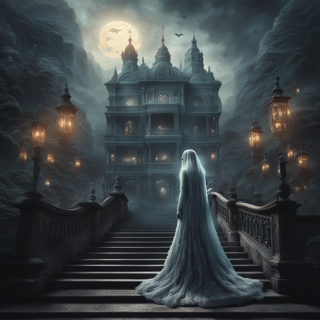 Ethereal Woman Radiating Love in Digital Painting