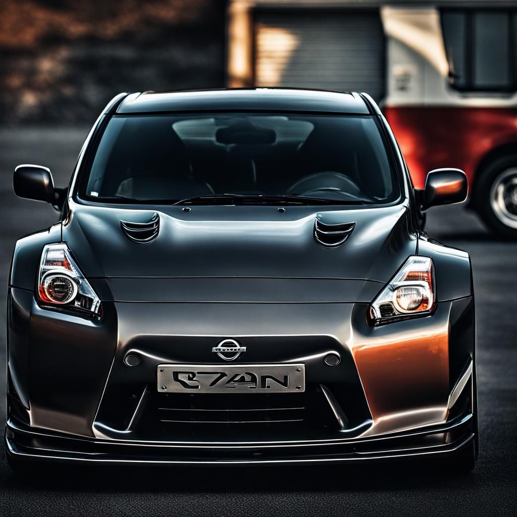Hyperrealistic Nissan Car: Cinematic 64 Megapixel Image