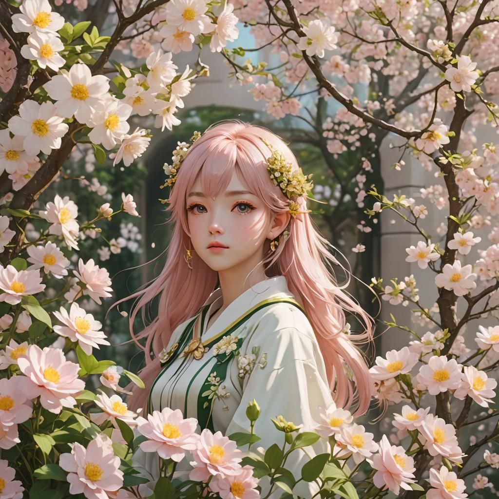 Aesthetic 3D Anime Art in Soft Pastel Colors
