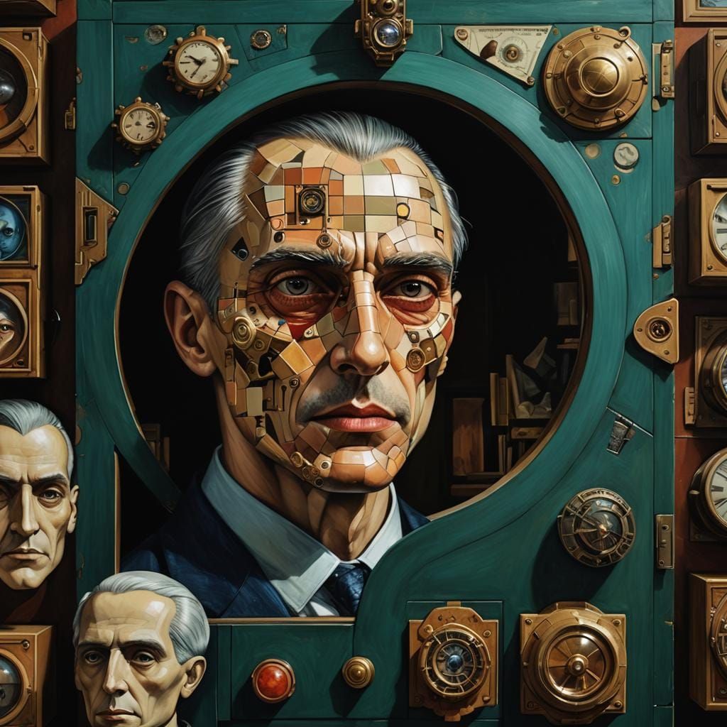 Surreal Face as Cabinet of Curiosities in Digital Art