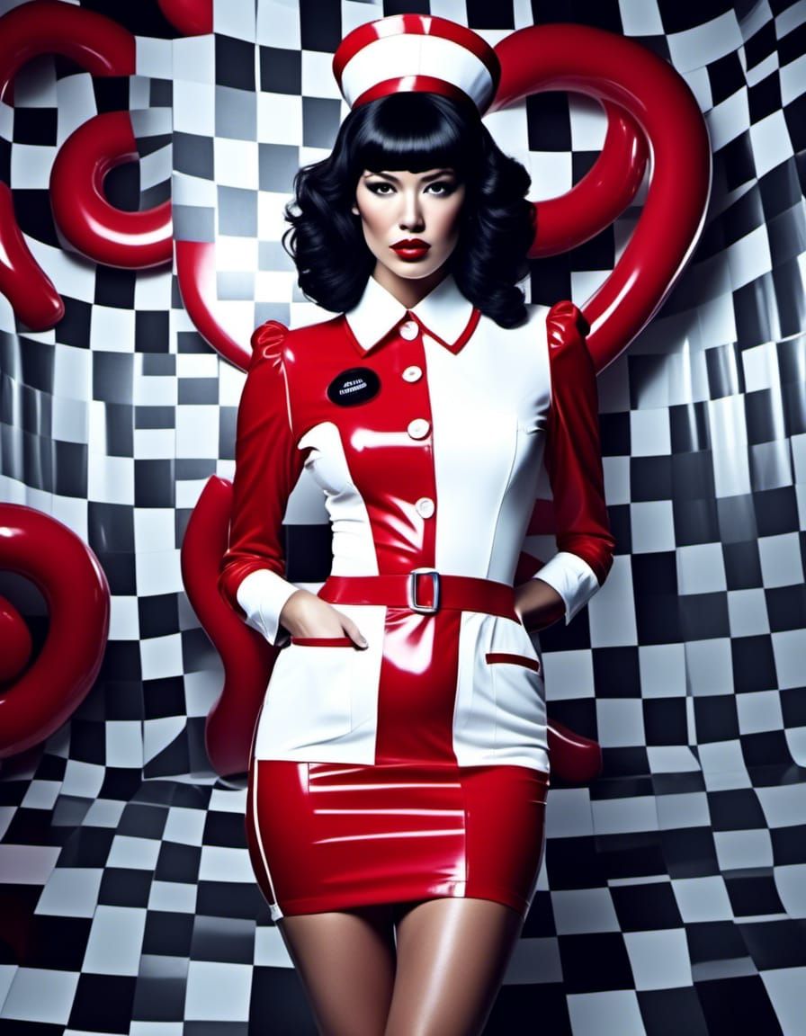 red latex nurse