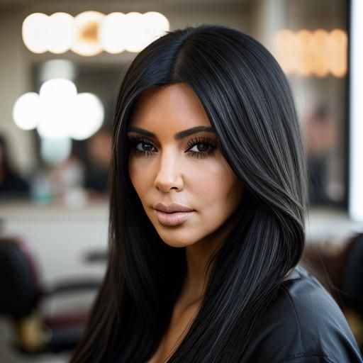 Hyperrealistic Photo of Woman in Barber Chair