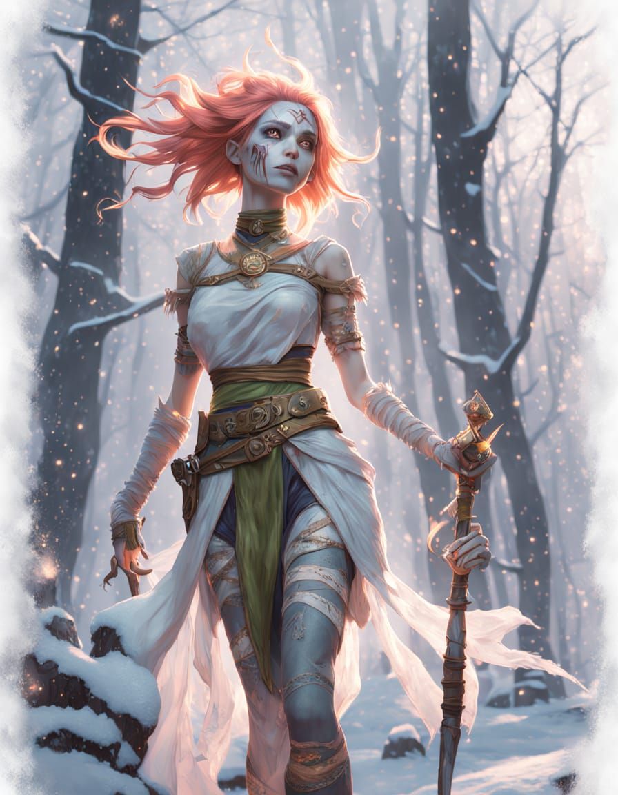 Mummified Witch Girl: Gwen Tennyson in Anime Style