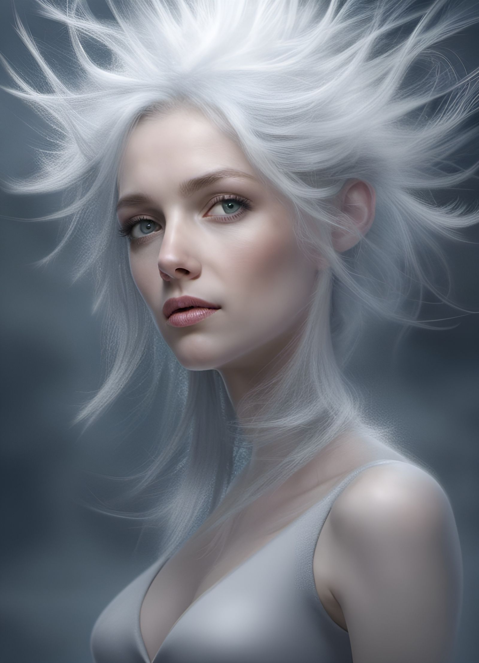 Icy Elvish City Portraits in Pastel Tones