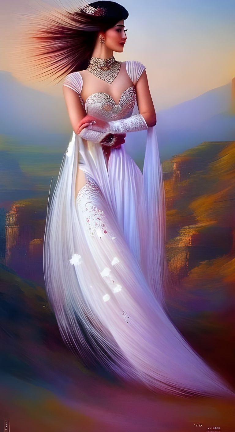 Georgian Dancer in Traditional Dress on Stage