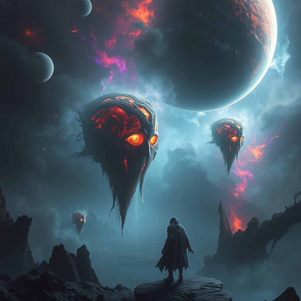 Ethereal Jack-o'-Lanterns Haunt Planets in Space