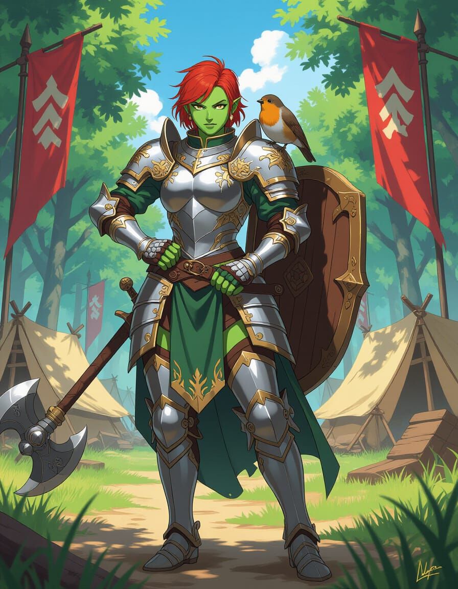 Orc War General in Anime Semi-Realism