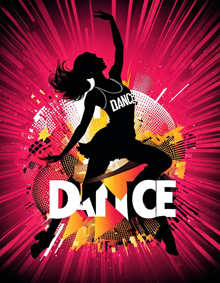 Energetic Typographic Dance Background