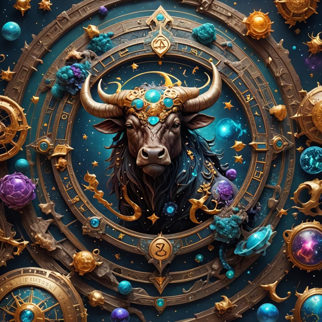 Taurus and Cancer Zodiac Mix: Fantasy Concept Art