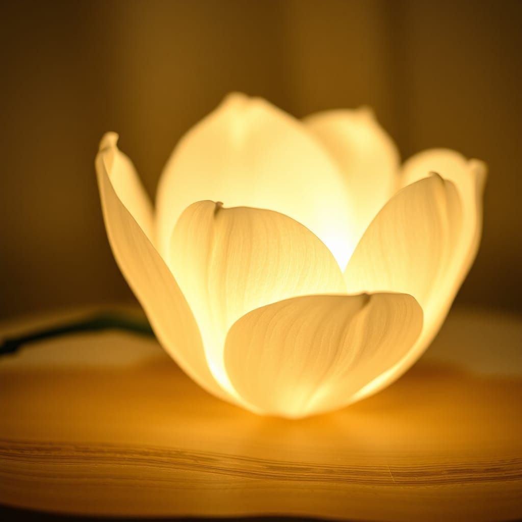 Luminous Flower Lamp Radiating Soft Light