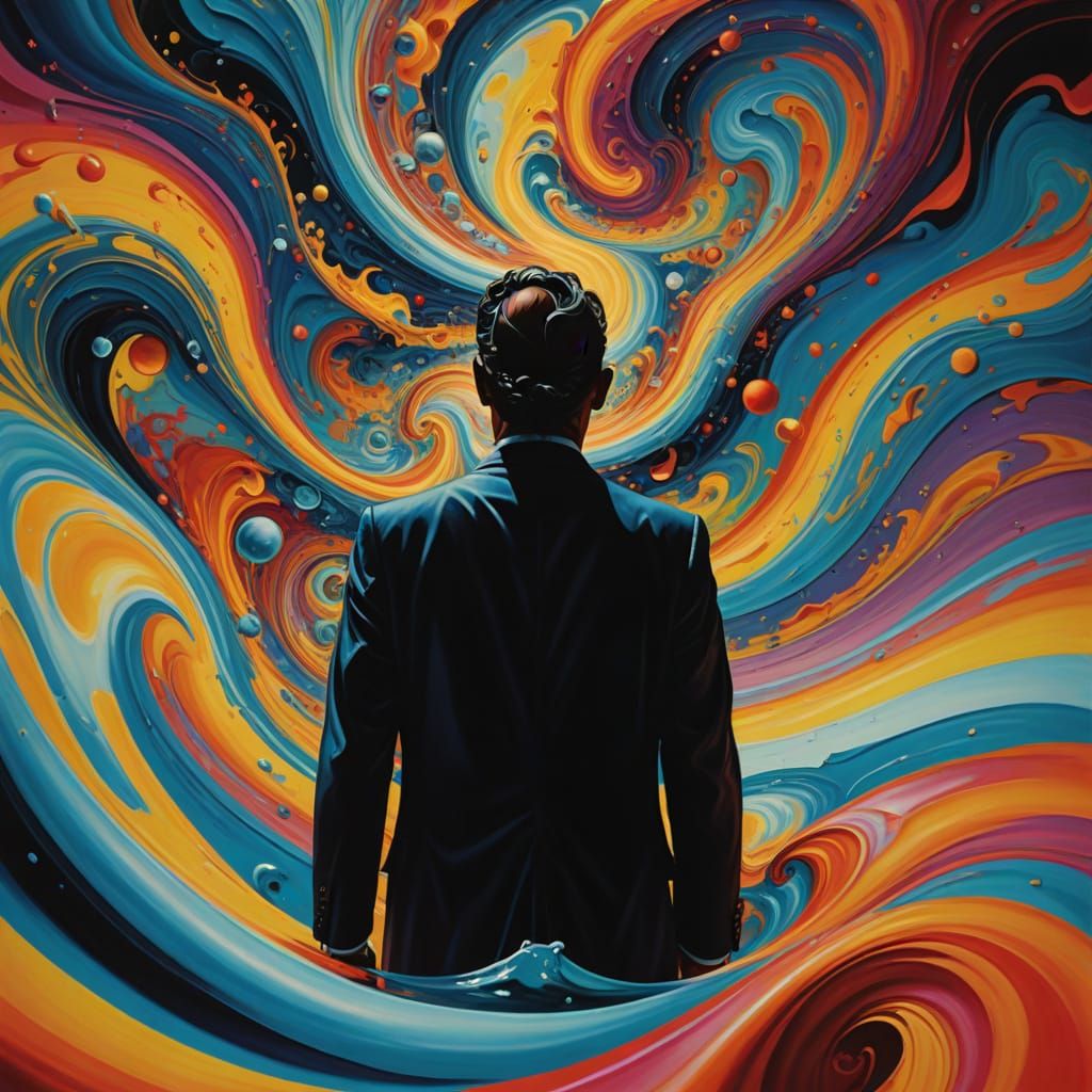 Dreamlike Vortex in Neon Colors