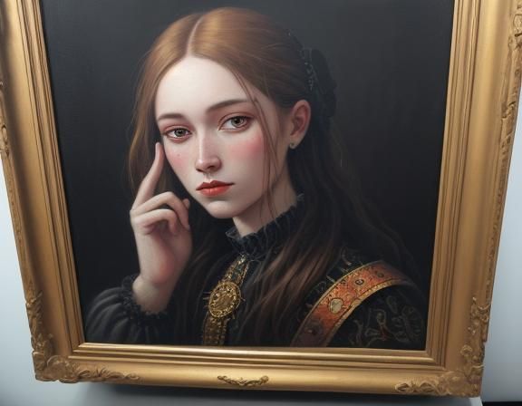 Faustian Bargain: Oil Painting with Intricate Details