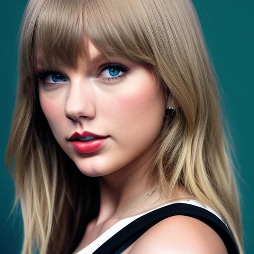 Beautiful Color Portrait of Taylor Swift