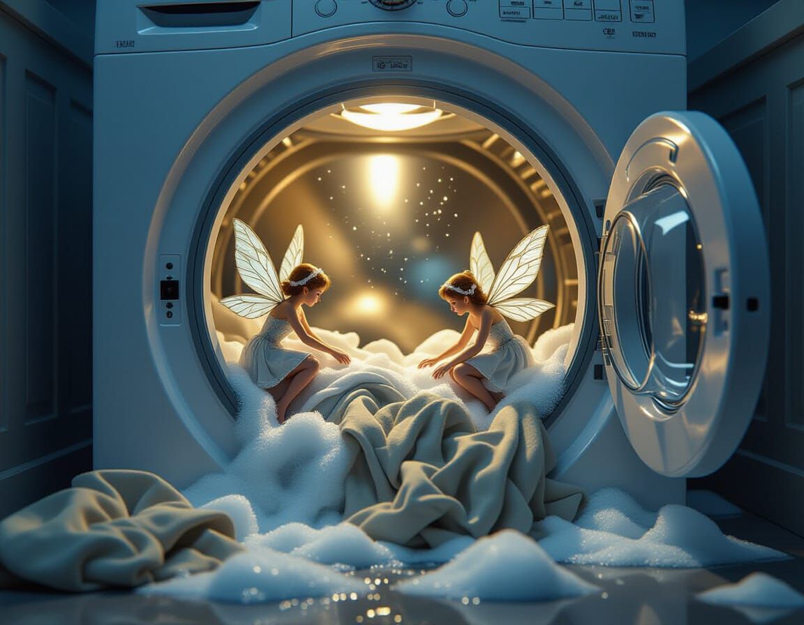 The fairy (literally) washing machine