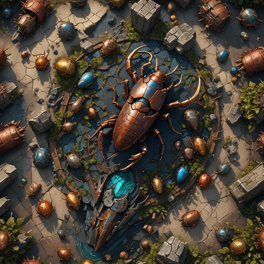 Detailed Cockroach Matte Painting in Unreal Engine