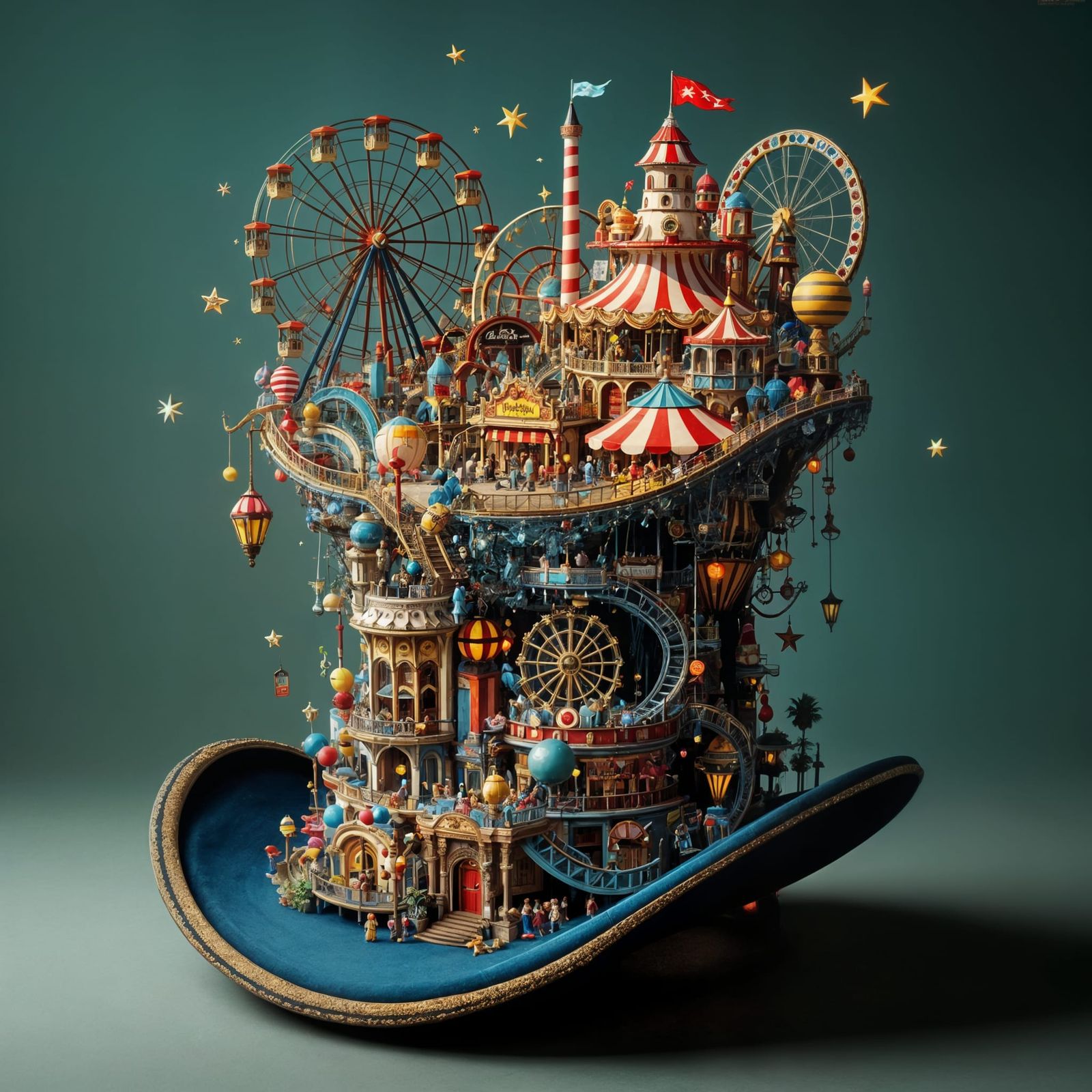 Amusement Park Top Hat: A Whimsical Creation