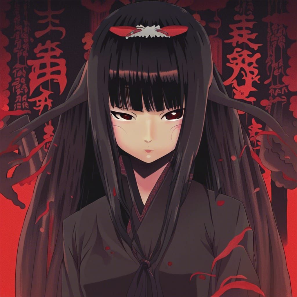 AI Image of a Hell Girl
