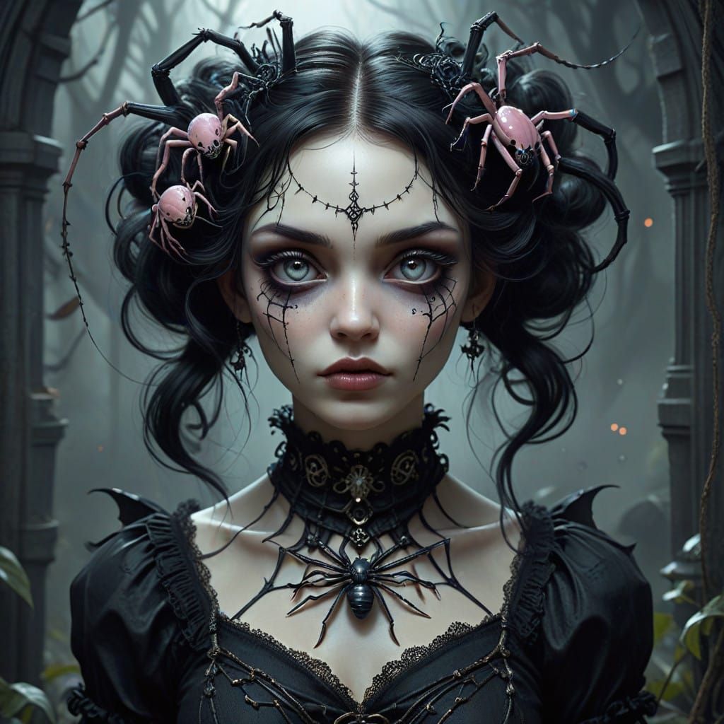 Gothic Elegance Meets Quirky Charm in Hauntingly Beautiful I...