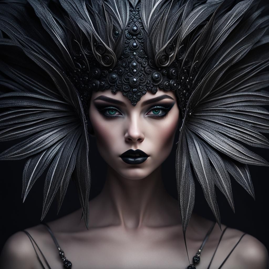 Dark Fantasy Portrait of a Beautiful Girl