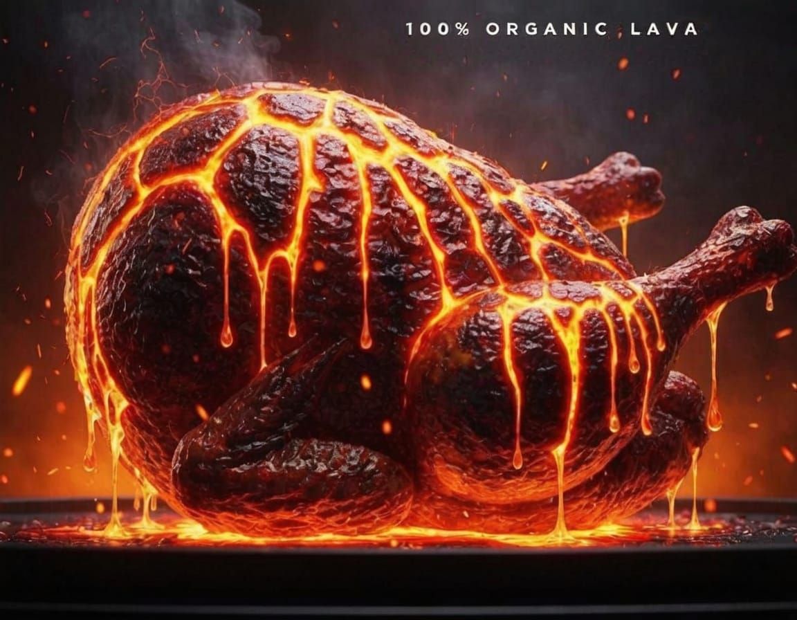 Lava Rotisserie Chicken with Crispy Burnt Skin