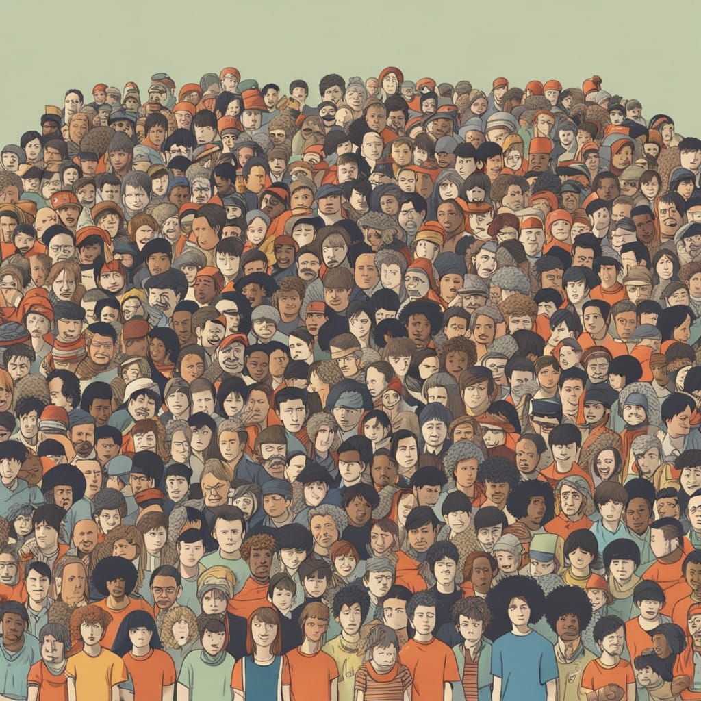 People Come as you REALLY are faces visible