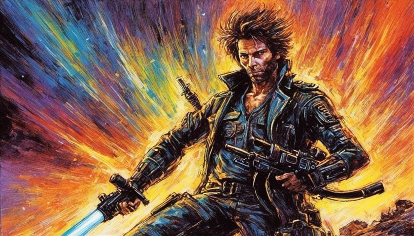 Retro Sci-Fi Mercenary Action Masterpiece