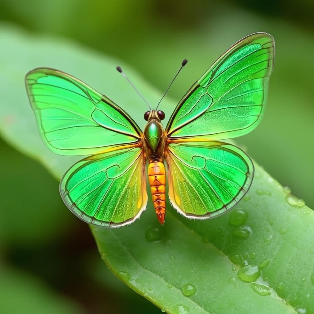 glass-winged butterfly