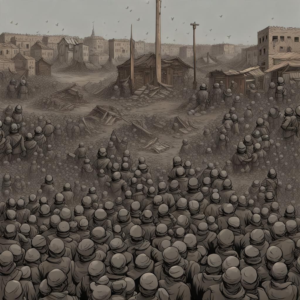 Surreal Anti-War Image Depicting Futility