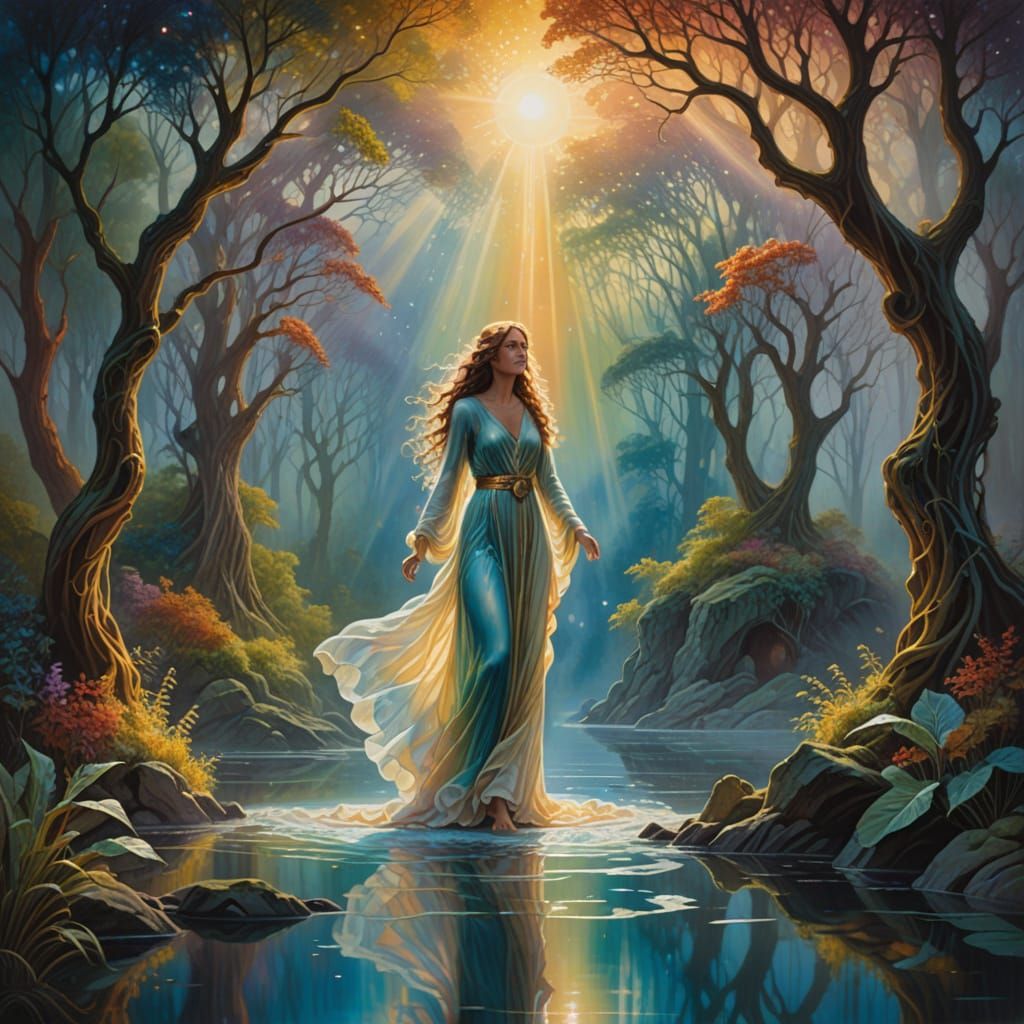 Roger Dean Inspired Surreal Landscape Painting