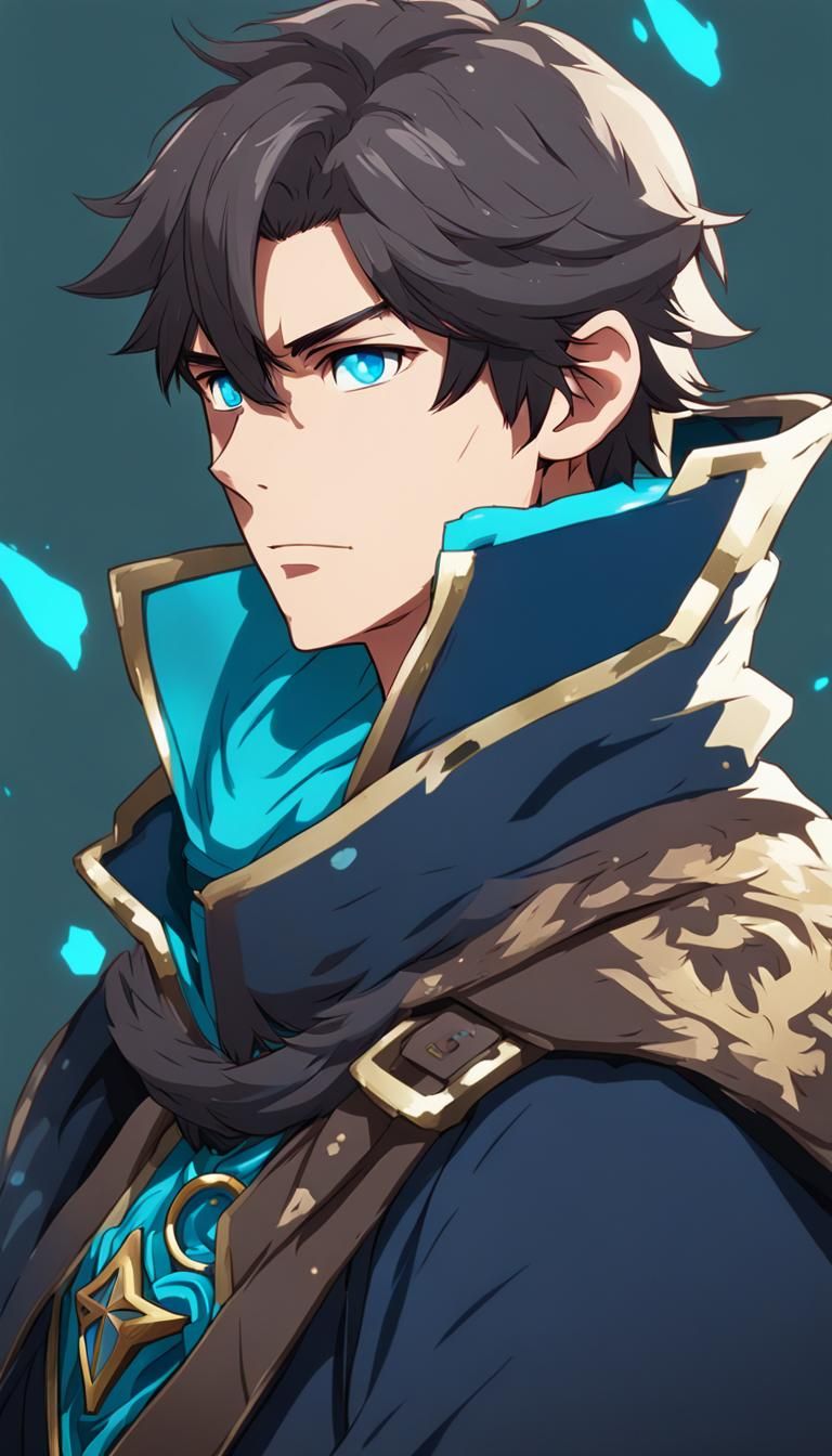 Anime Character Portrait in Breath of the Wild Style