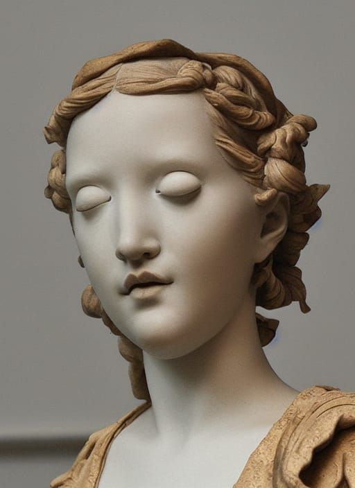 Renaissance Sculpture of a Girl