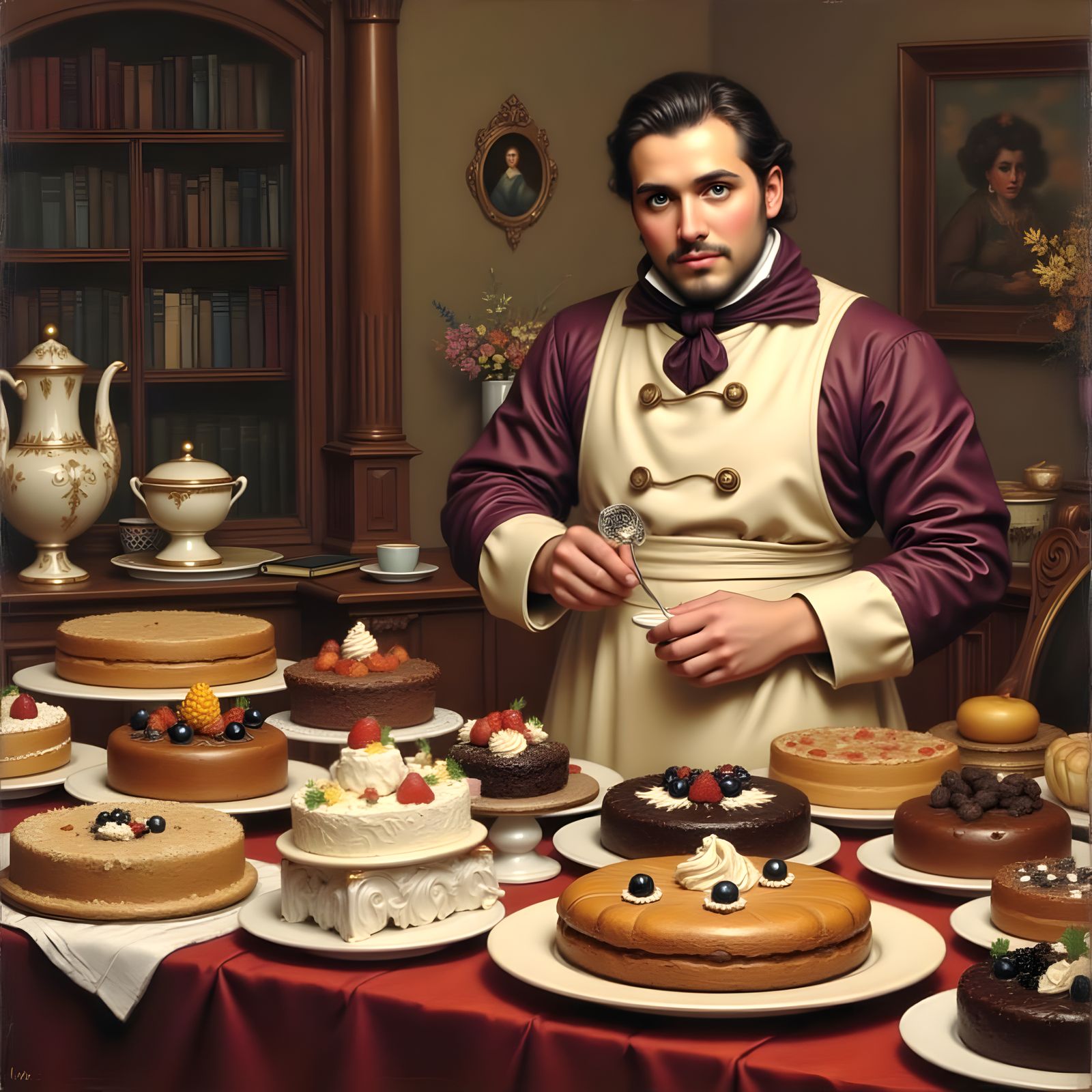 Renaissance-Style Portrait of a Pastry Chef for King George ...