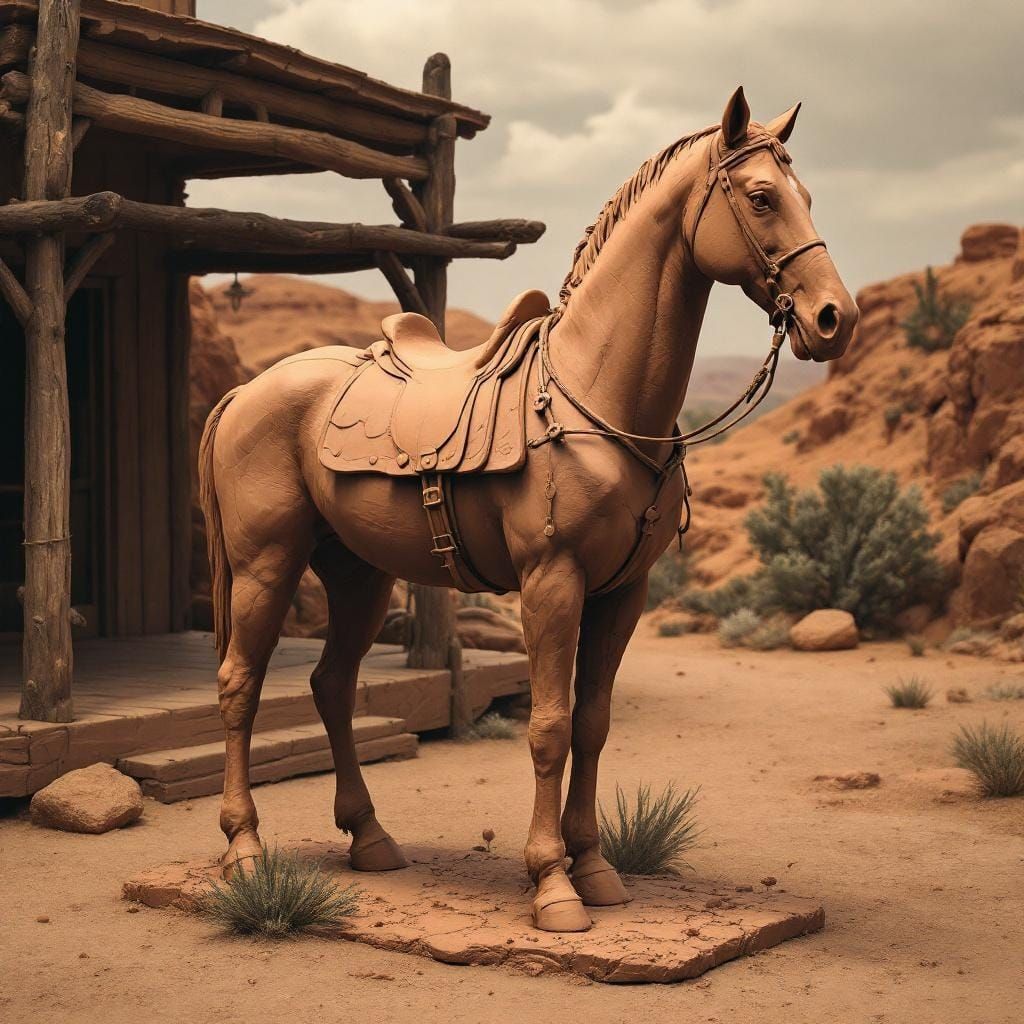 Western Clay Sculpture