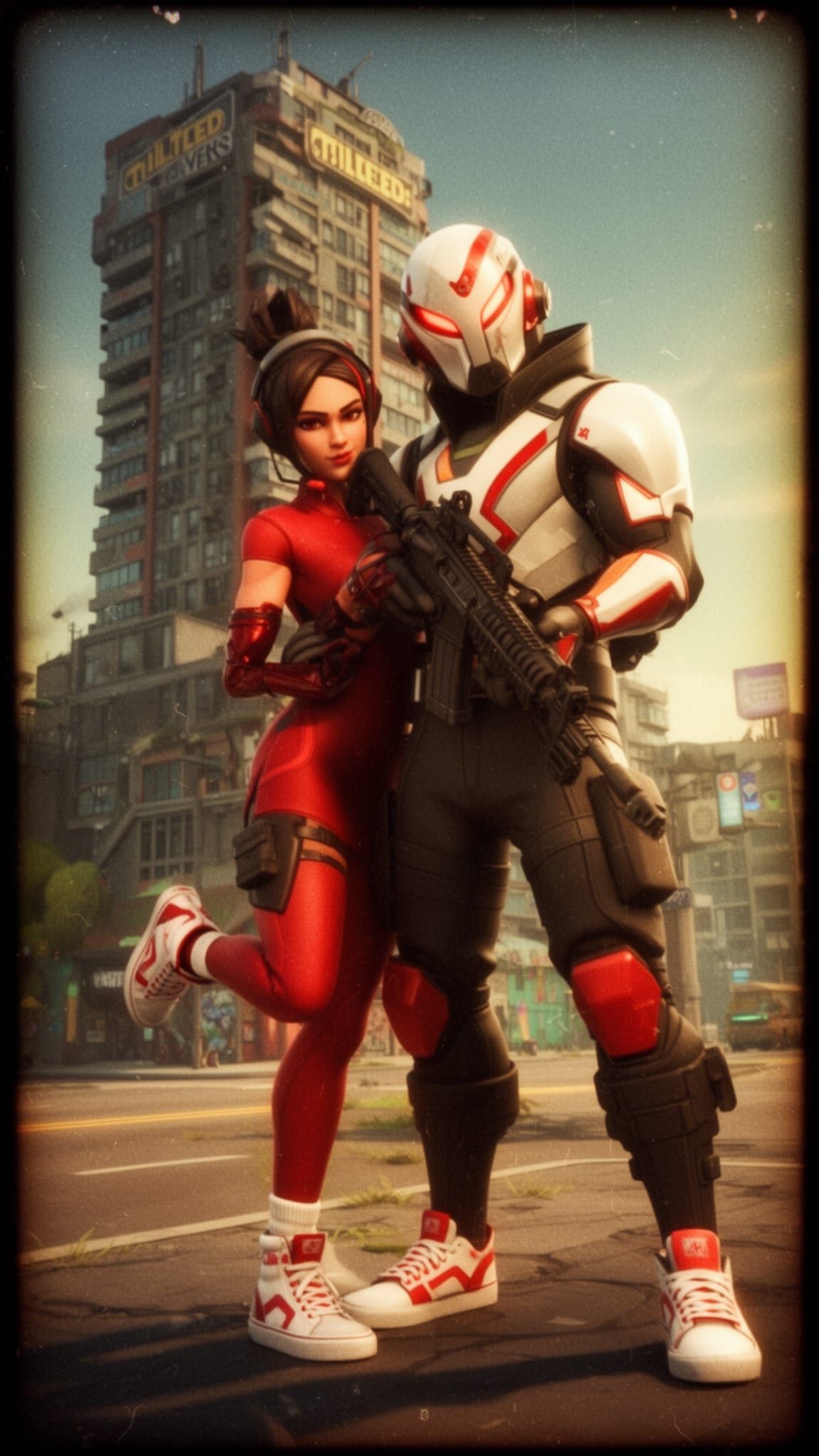 Fortnite Cinematic: Xlord and Demi Near Tilted Towers