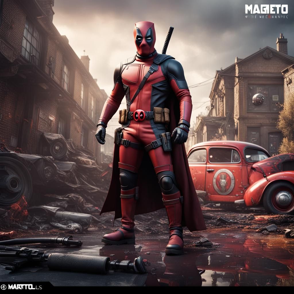 Magneto and Deadpool: Hyper-Realistic Matte Painting