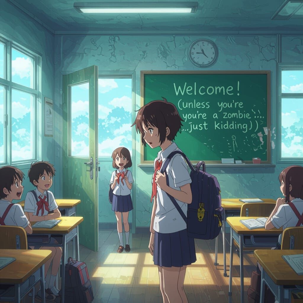 Anime Student's First Day in Eerie Classroom