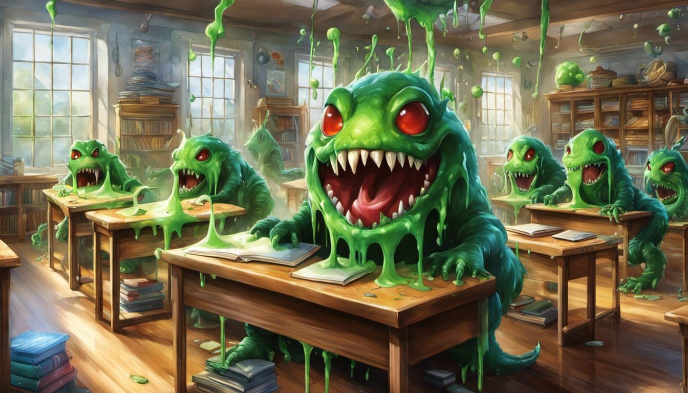 Slime Monster Classroom Attack by Stokes and Staples