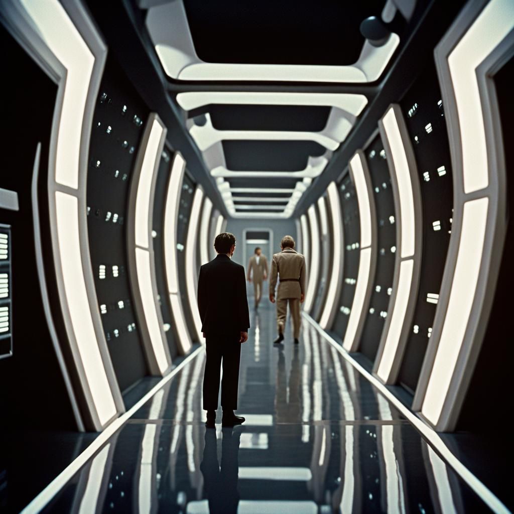 Spacecraft Interior in Cinematic Sci-Fi Style